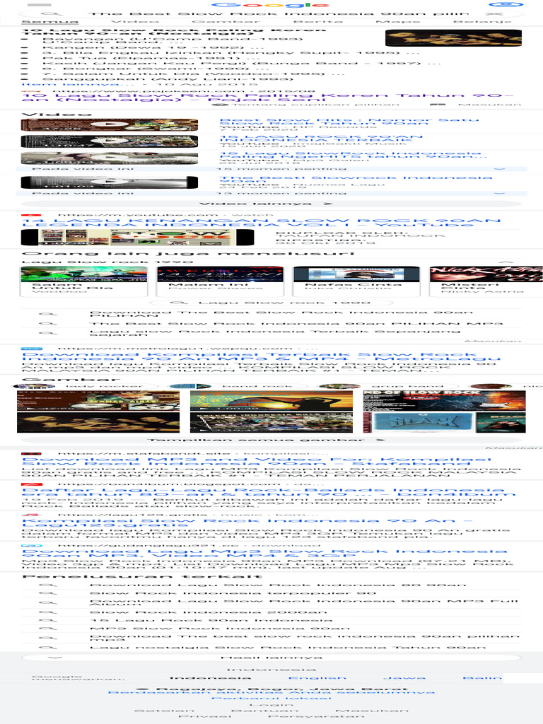 The Best Slow Rock Indonesia 90an pilihan - Penelusuran Google | PDF