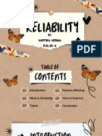 Reliability by Vartika Verma 