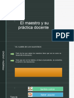 1) El Maestro y La Practica Docente