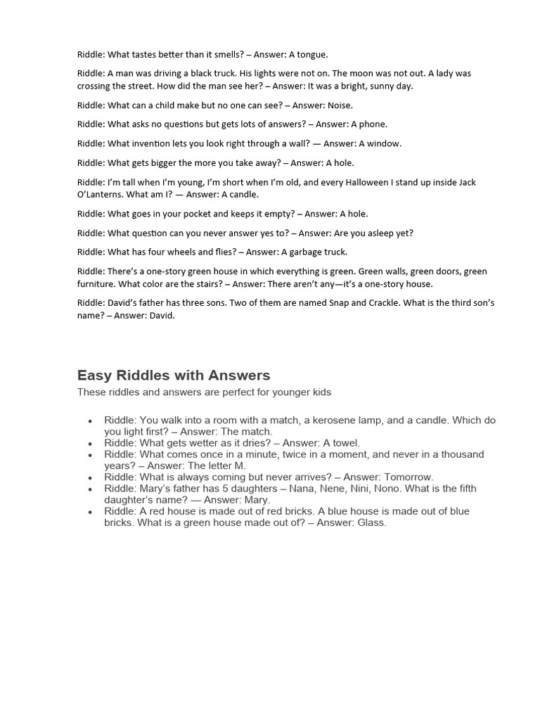 Riddles PDF
