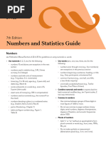 Guidelines for Numbers in Academic Writing | PDF | Information | Comma