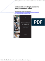 Test Bank For Fundamentals of Selling Customers For Life Through Service 12th Edition Futrell Full Download