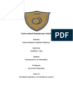 Tema Iv El Sistema Operativo y La Interfaz de Usuario