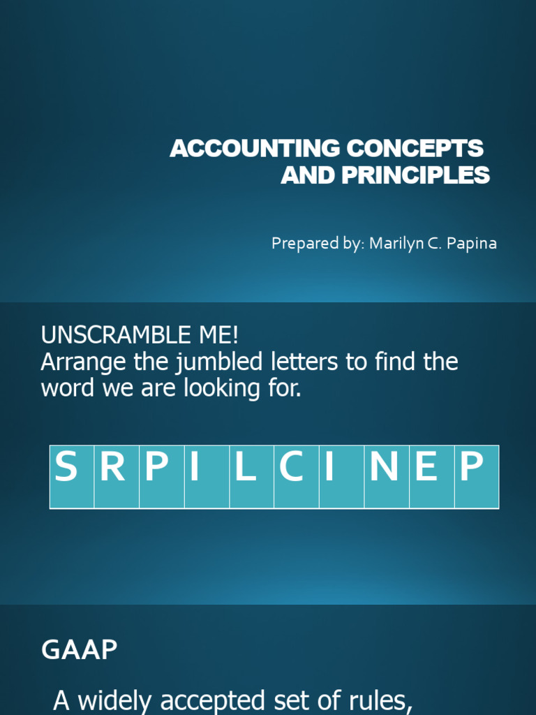 What Is Concepts And Principles
