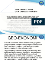 Materi PKL 06b - Definisi Geo-Ekonomi, Geo-Politik Dan Geo-Strategi