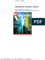 Test Bank For M Management 3rd Edition Bateman Full Download