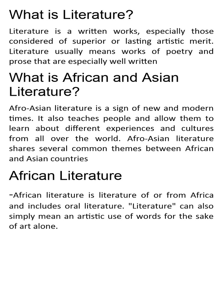 What Is Literature PDF