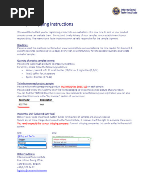 World-Clean-BXL-Shipping-Instructions