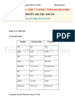 Lop 3 - Unit 17 - Ly Thuyet - Bai Tap - DP An