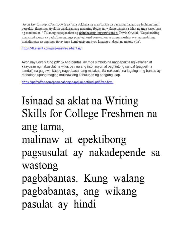 BANTAS | PDF