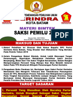 Materi Bimtek Saksi TPS