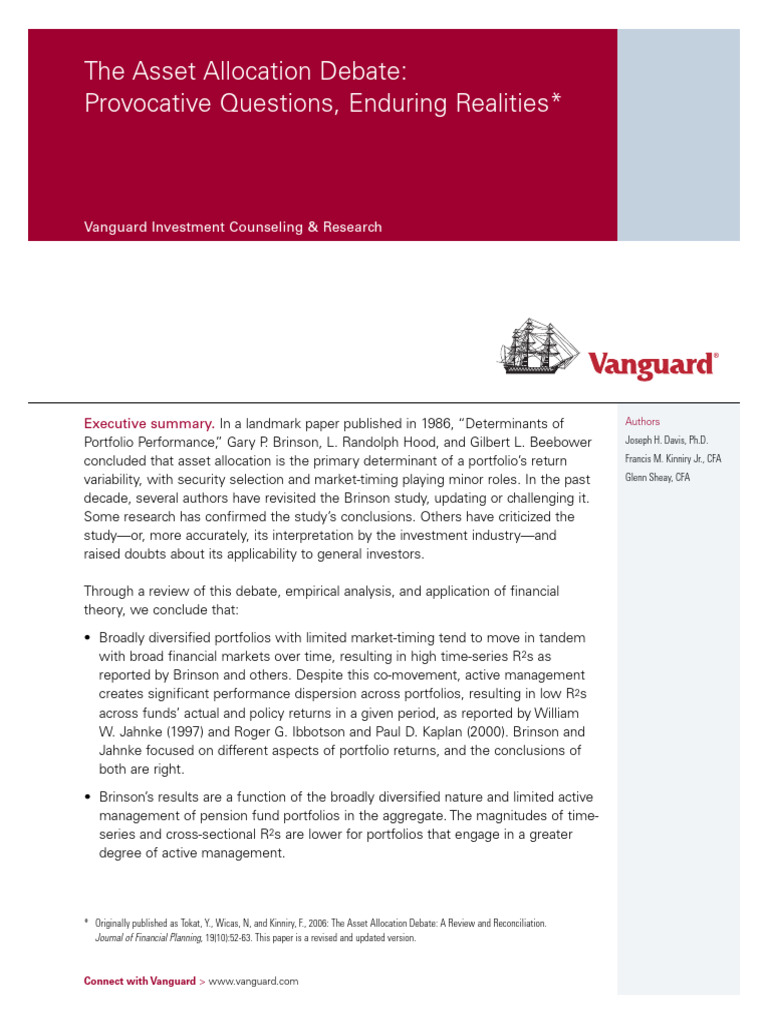 Vanguard Asset Allocation Insights | PDF