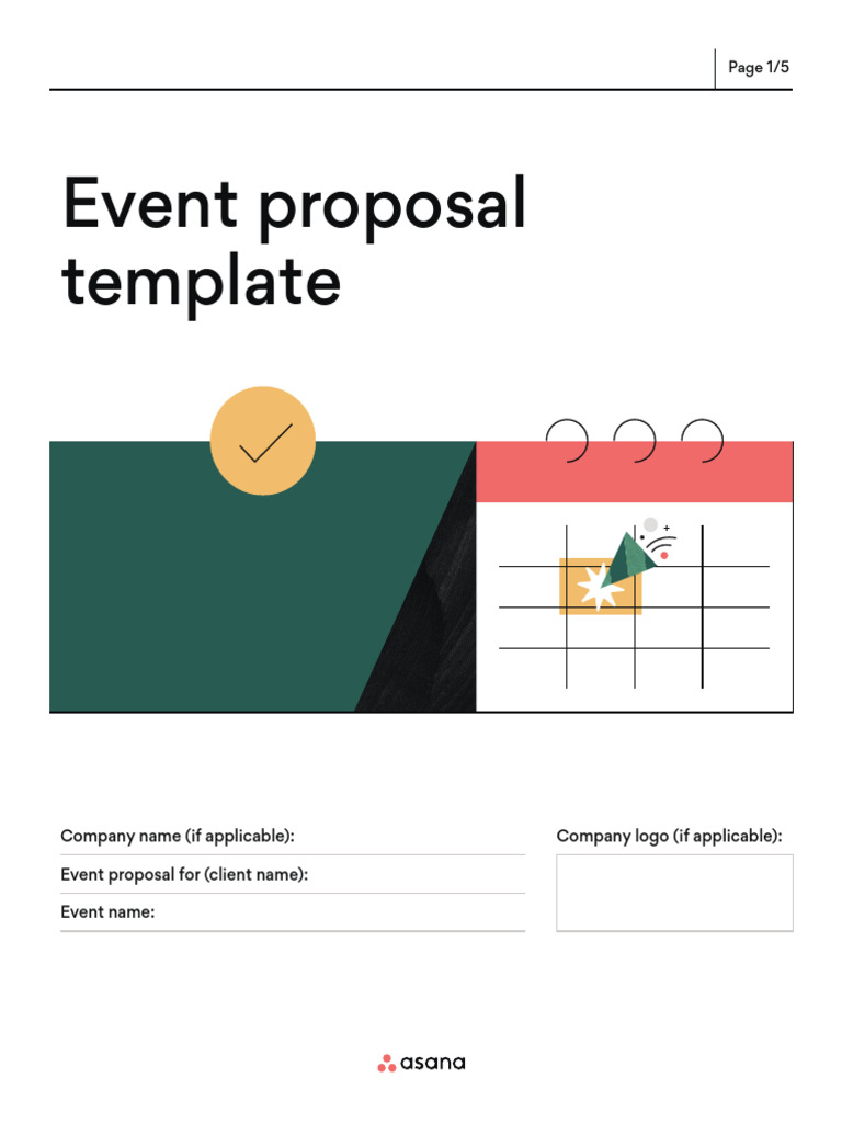 Event Proposal Template PDF Business Economies