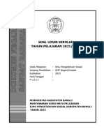 Soal Ujian Sekolah TH 2022 Kelas 9