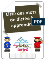 Mots a Apprendre Dictees Et HDA