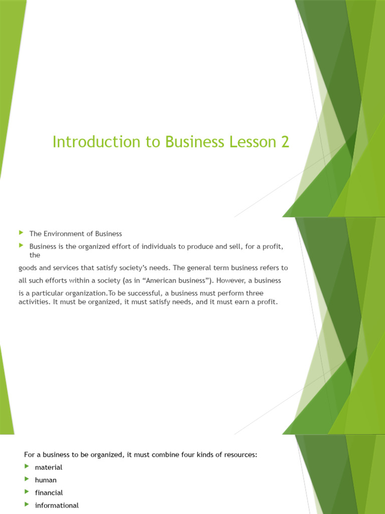 Introduction to business pdf