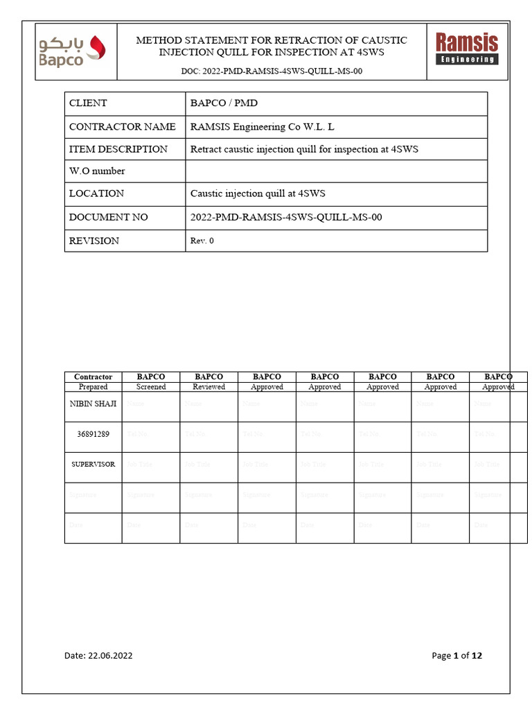 MS 4SWS Caustic Injection Quill PDF