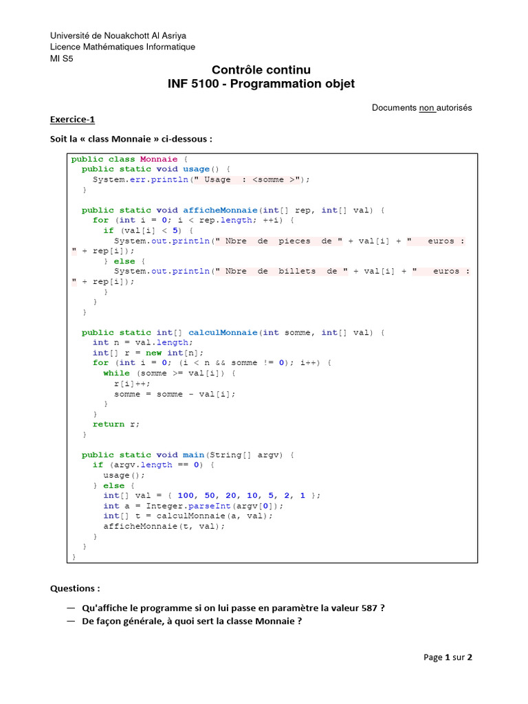 Contrôle Continu DEC 2019 | PDF | Coordonnées cartésiennes | Physique ...
