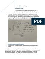 Lesson 10 Monetary Policy Practice