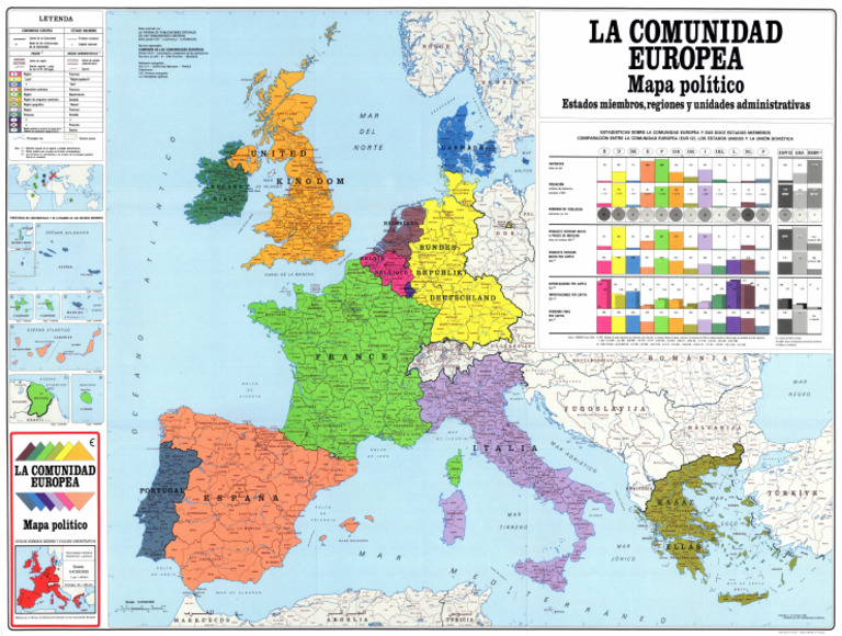La Comunidad Europea Mapa Político Estados MiembrosGp Eudor PDF