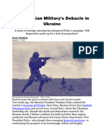 The Russian Military's Debacle in Ukraine