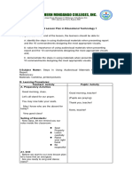 lesson plan audiovisual