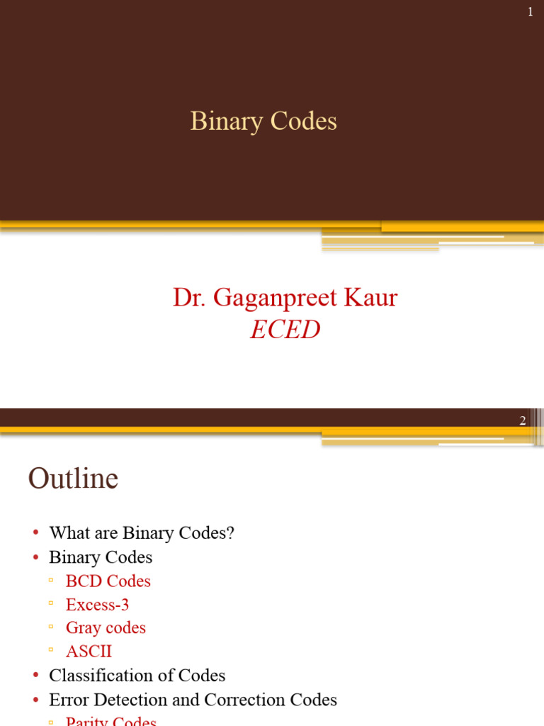 Binary Codes | PDF