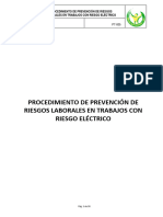 PT005. Procedimiento de Prevencion de Riesgos Laborales en Trabajos Con Riesgo Electrico