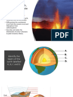 Layers of The Earth Volcanoes and Plate Tectonics Theory