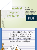 Grammatical Usage of Pronouns