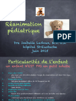Cours No 12 Réa Pédiatrie PDF Cours Résident