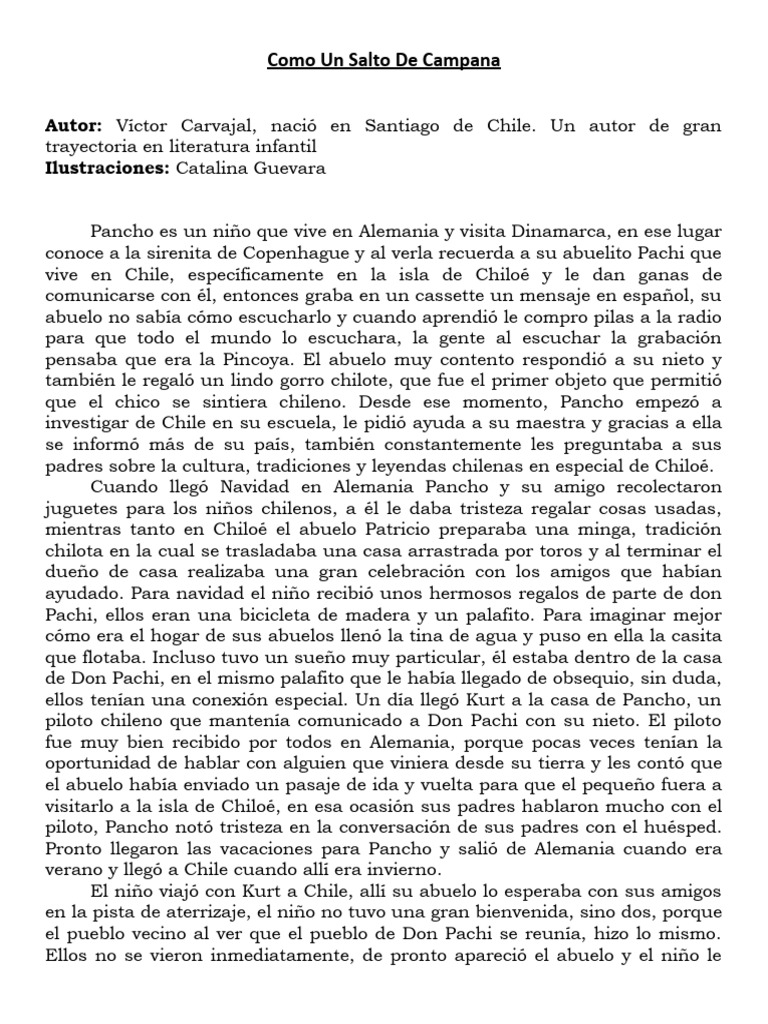Resumen Como Un Salto de Campana | PDF