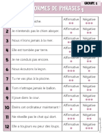 LEXIDATA - Les Formes de Phrases