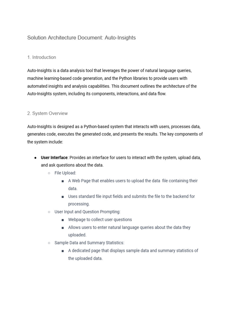 Solution Architecture | PDF | Data | Modular Programming