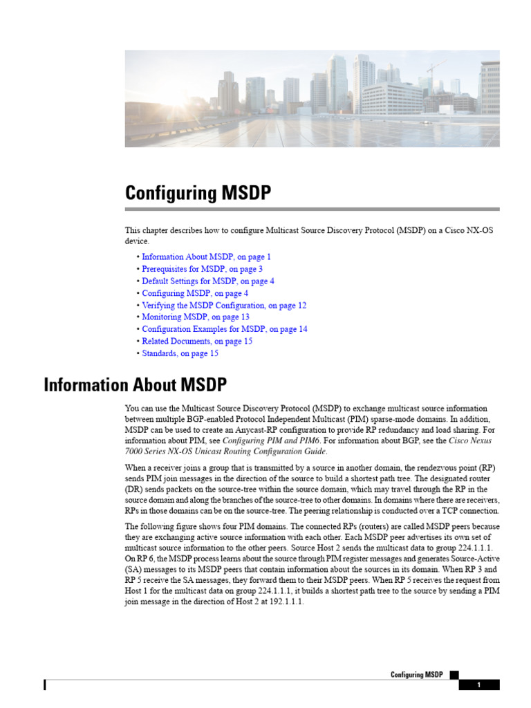 Configuring Msdp Pdf