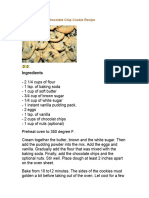 Soft and Chewy Chocolate Chip Cookie Recipe