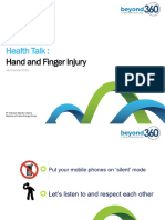 Health Talk - Hand & Finger Injury