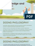 Doing Philosophy and Methods - 1