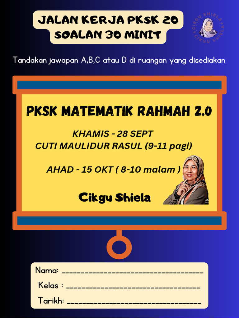 Jalan Kerja PKSK 20 Soalan 30 Minit - 20230927 - 101049 - 0000 | PDF
