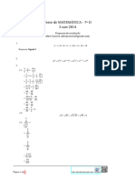 Teste de MATEMÁTICA - 7º D 3 Nov 2014: Proposta de Resolução