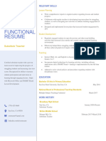 Functional Resume