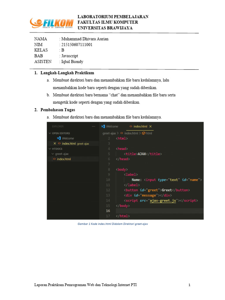 Pemrograman Web Tingkat Lanjut_Praktikum 3 | PDF