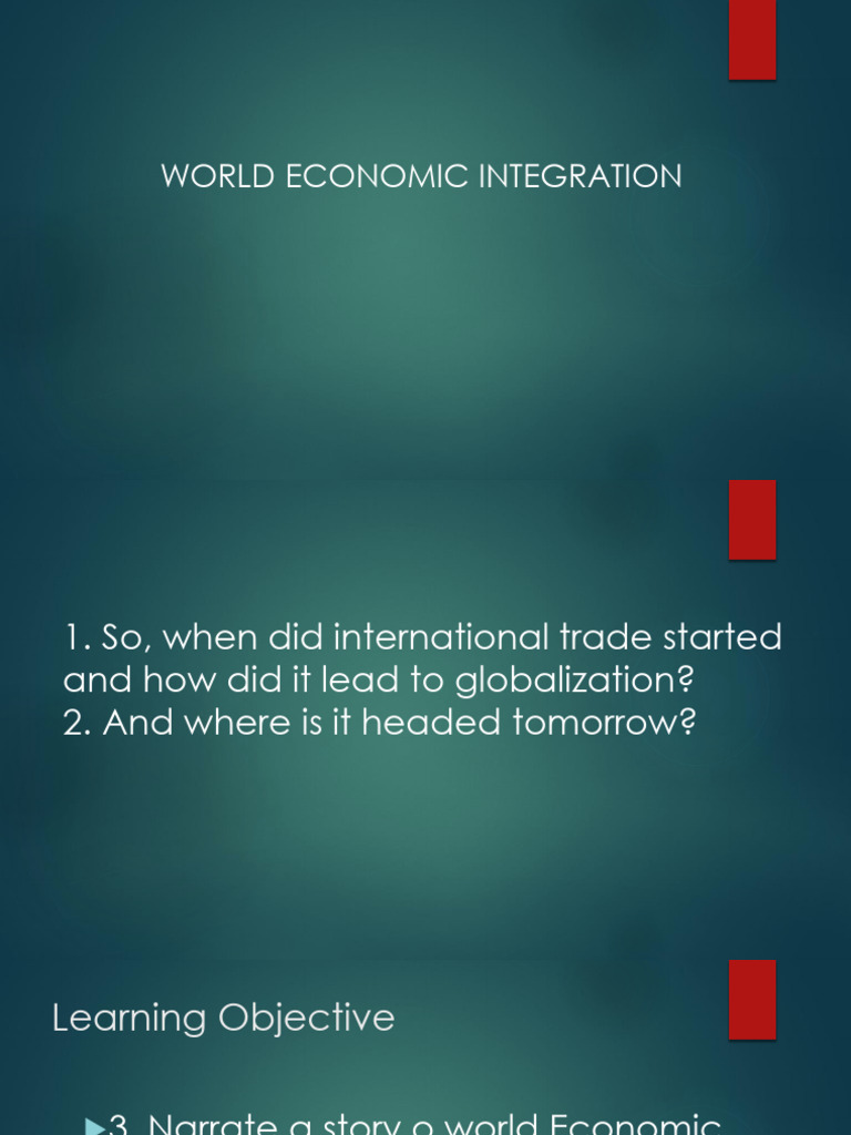 World Economic Integration Overview | PDF | Great Depression | Money