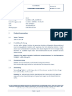 Produktkurzinformation: Formblatt