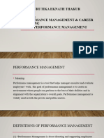 Name: Vrutika Eknath Thakur Tybms 228319/ A Performance Management & Career Planning Topic: Performance Management