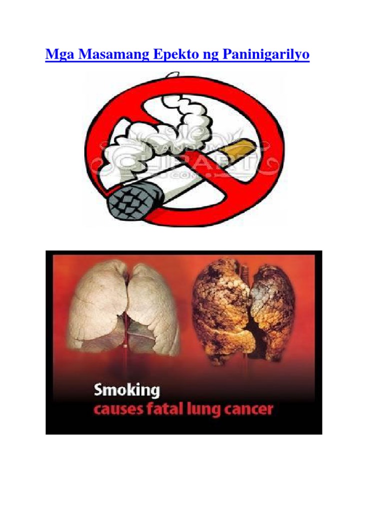 Lecture About Smoking | PDF