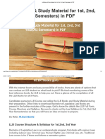 LLB Books & Study Material For 1st, 2nd, 3rd Year (All Semesters) in PDF