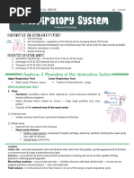 NCM 112 LEC Topic 1 Respiratory System Anatomy Physiology