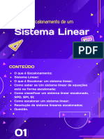 Apresentação Sobre Escalonamento de Sistemas Lineares