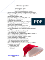 ESL Christmas Conversation Questions